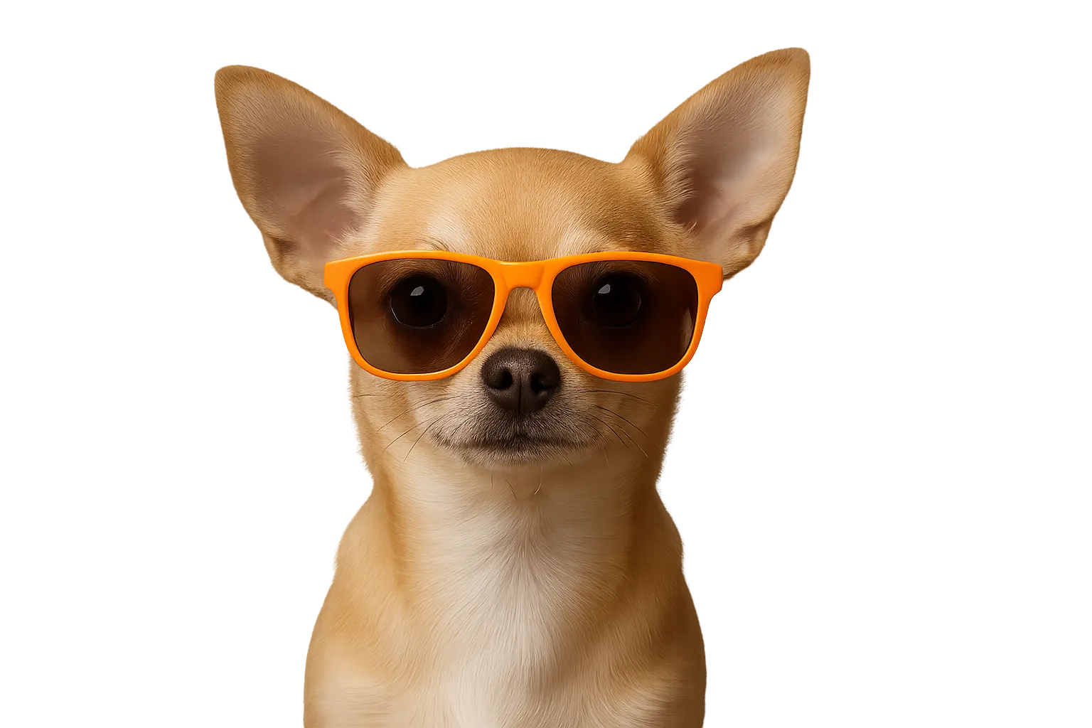 Perro chihuahua con gafas de sol